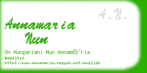 annamaria nun business card